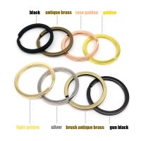 ☾¤☾ 10pcs High Quality Thickened Steel Split O Ring for Keychain Key Ring Pendant Finding Clasp Clip Trigger Buckle 8 colors ID 25mm