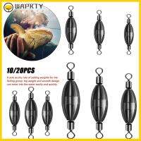 WAPKTY 10/20pcs น้ำหนักตัวเครื่อง ตะกั่ว Sinker ขั้วต่อตะขอ น้ำหนักเบา ปลาตะกั่วตกปลาตก 2023 แบ่งออก Sinker ตัวจม อุปกรณ์ตกปลาแท็กเกิล