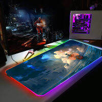 RGB Mouse Pad Desk Protector Wired Pads Gamer Diy Anime Rug Office Computer Mat Gaming Room Accessories Csgo Car