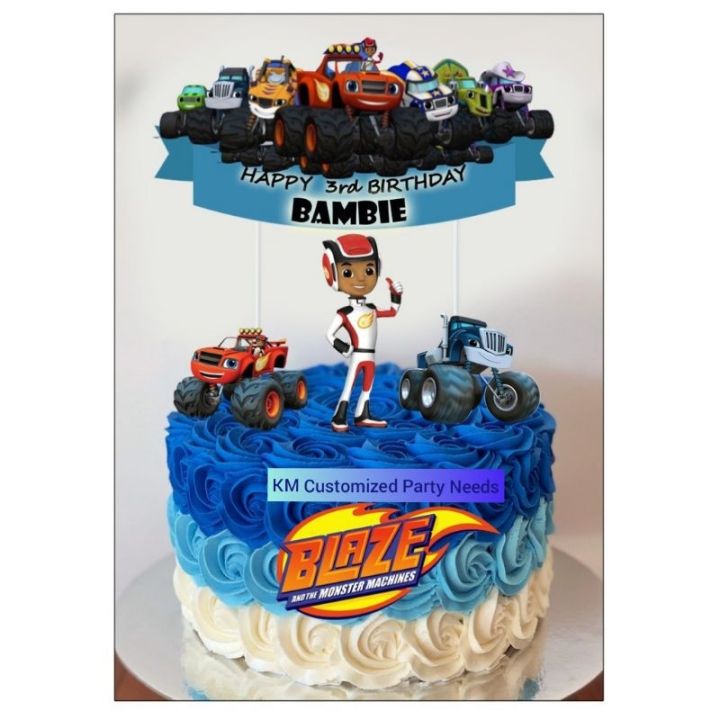 Blaze Truck Monster Children Theme 3D Figurine Customized Cake (B049) |  CAKEINSPIRATION SG