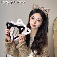 【♡Lovely girls house♡】ที่รัดผมหูแมวนุ่มและหวานสำหรับผู้หญิงล้างหน้าหญิงสไตล์เกาหลีที่คาดผมน่ารักเครื่องประดับผม