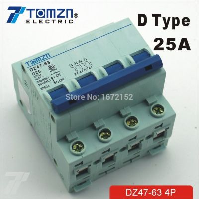 【YF】♈  4P 25A D type 240V/415V  Circuit breaker MCB 4 POLES