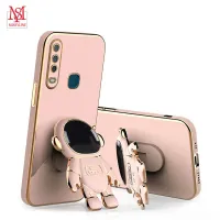 Fashion Innovative Astronaut Stand Case for VIVO Y20 Y15S Y15A Y20S 20i Y12A Y12S V2026 V2027 Y17 Y3S Y12 Y15 Y5S Y19 Y11 Y85 V9 Y21 Y33S Y21S Y83 Protective Soft Back Cover
