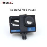 PHISITAL 3D พิมพ์ TPU กล้องเปลือย8เมาสนับสนุนยึดสำหรับ GEPRC Naked Gopro 8 FPV จมูกกรอบ DIY ชิ้นส่วน M5M3M2หลุม