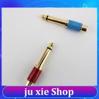 JuXie store Mixer Connector Gold Plated 6.5mm Jack Male Mono Plug to RCA Female Converter Audio Adapter 6.35mm Socket Sound