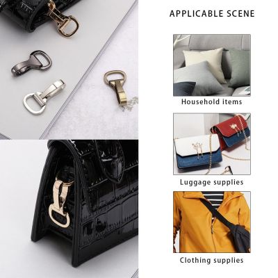 【CW】 120cm Leather Accessories Metal Webbing Keychain Clasp Gate Clip