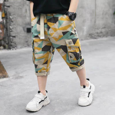 LONS กางเกงแฟชั่นเด็กคุณภาพสูงเกาหลี,กางเกงขาสั้นสำหรับเด็กผู้ชายชุดลำลอง3ถึง4ถึง5ถึง6ถึง7ถึง8ถึง9ถึง10ถึง11ถึง12ถึง13ถึง14ปีผ้าฝ้าย2023ใหม่ pambahay Terno สำหรับวัยรุ่นขาย # BS-2010