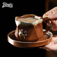 BINCOO 150มิลลิลิตร R แก้วกาแฟจานรองชุดสร้างสรรค์เซรามิกลาเต้ถ้วยเหมาะสำหรับโฮมออฟฟิศ