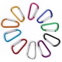 10pcs Carabiner Keychain Clip Outdoor Climbing Keyring Hook Buckle (Random)