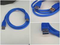 Cabie USB 3.0 MMผู้ๆ ยาว 1 เมตร ใช้ต่อพ่วงกับอุปกรณ์ต่างๆ สายหนา เส้นใหญ่ สัญญานดี มีความแข็งแรงทนทาน