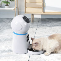 Pet Automatic Feeder Robot Type Inligent Timing And Quantitative Automatic Feeding Machine Cat And Dog Feeding Equipment New