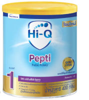 [กระป๋อง 400 g] Hi-Q Pepti 400g ไฮคิว เปปติ พรีไบโอโพรเทค สูตร 1 สำหรับทารกที่แพ้โปรตีนนมวัว (Exp.11/2/24)