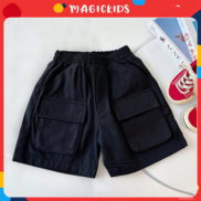 Quần short quần đùi ngắn kaki bé trai Magickids form rộng túi hộp phong