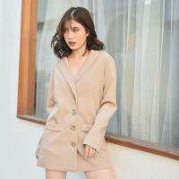 Pareach - Stella Coat - เสื้อโค้ท oversize กึ่งสูทกึ่งโค้ท มิกซ์ง่าย ผ้ากันน้ำ