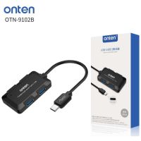 4 Port USB HUB V3.0 ONTEN OTN9102B Type-C (Black)