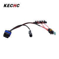 KECHc Keyed Busbar อุปกรณ์เสริมบัสขนาด35แอมป์พร้อมบัส4ปุ่มสกรู4ตัวบังเหียนมีสายอะไหล่ทดแทนอัตโนมัติ