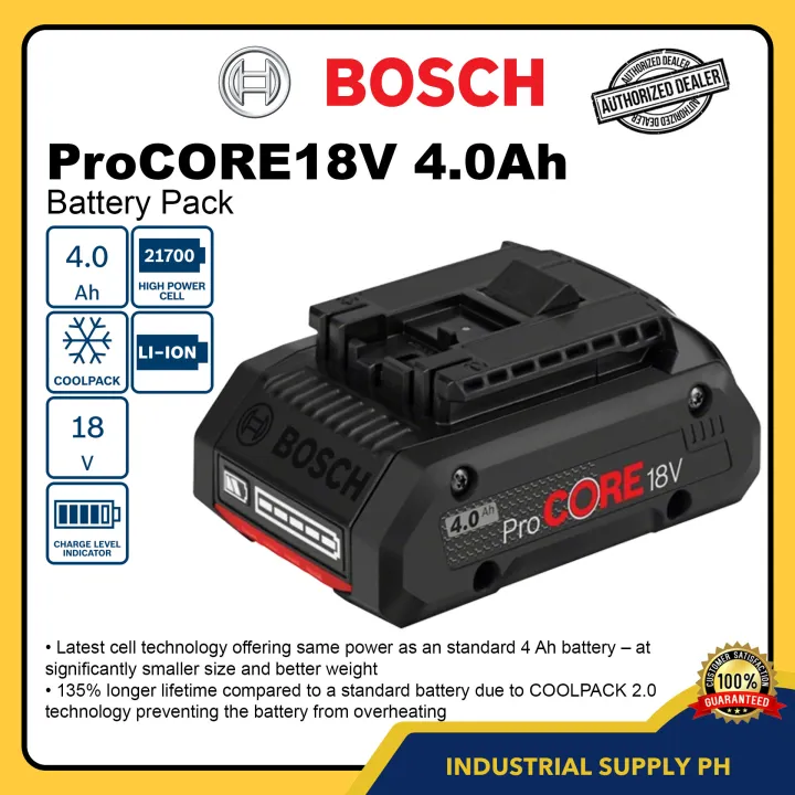 BOSCH ProCORE 18V 4.0Ah Compact Battery [ISPH BCT] | Lazada PH