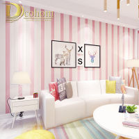 Pink Blue Beige Cream white Stripes Wallpaper for Kids Room Baby Girls Boy Bedroom Decor Wallpapers Backdrop Wall Papers Roll