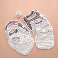 6Pcs Baby Bibs สำหรับชายหญิงดูดซับผ้าฝ้าย Dribble Bibs สำหรับทารกแรกเกิด Bibs สำหรับให้อาหาร &amp; Teething Bandana Drool