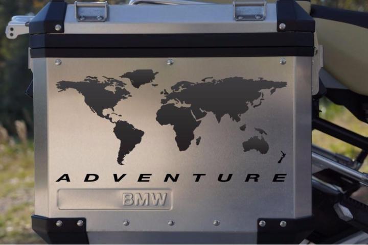 【SALE】 primofntilol1980 รูปลอกรถจักรยานยนต์ "World Adventure" สำหรับ Touratech Pannier