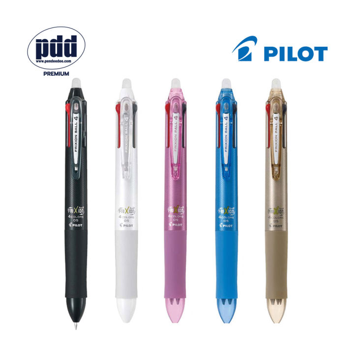pilot-4-in-1-ปากกาหมึกลบได้-ไพล๊อตฟริกชั่น-0-5-มม-4-in-1-pilot-frixion-ball-4-in-1-erasable-pen-4-colors-0-5-mm