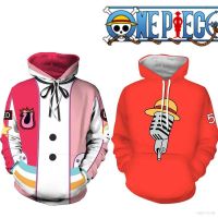 ☂▲⊙ เสื้อกันหนาวแขนยาว มีฮู้ด ทรงหลวม พิมพ์ลายอนิเมะวันพีช NS3 ONE PIECE ขนาดใหญ่ แฟชั่นสําหรับผู้ชาย และผู้หญิง