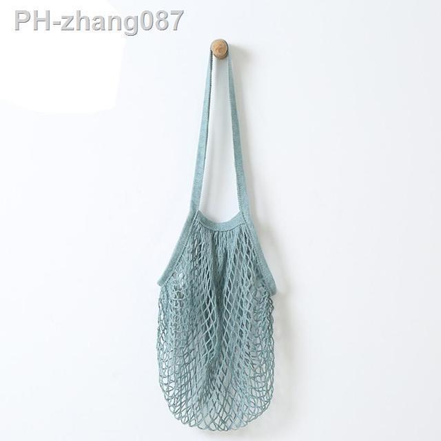 new-net-cloth-reusable-fruit-vegetable-shopping-bag-casual-string-grocery-shopper-cotton-tote-mesh-woven-net-shoulder-bag-women