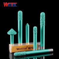 [HOT 2023] Weitol Gratis Ongkir 6Mm/8Mm Shank Brazing หินดอกสว่านสลัก Marble อุปกรณ์แกะสลัก CNC Router Bits หินเครื่องตัดมิลลิ่ง