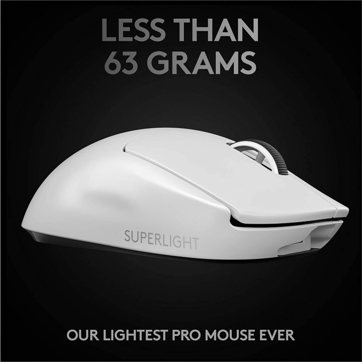 logitech-g-pro-x-superlight-gaming-wireless-mouse-สีขาว-ประกันศูนย์-2ปี-ของแท้-white