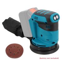 【LZ】☒▣◆  Cordless Electric Sander 125mm 3 Speed Orbital Sander Wood Grinder Sanding Machine With Sandpaper For Makita 18V Battery