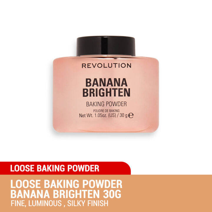 REVOLUTION Loose Baking Powder Banana Brighten 30g | Lazada