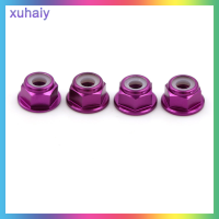 xuhaiy 4pcs RC HSP 102049 (02190) อลูมิเนียม NYLON NUT M4สำหรับชิ้นส่วนอัพเกรด1:10