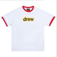 DREW new letter print smiley casual short-sleeved round neck T-shirt