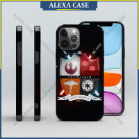 StarWars เคสโทรศัพท์สำหรับ iPhone 14 Pro Max / iPhone 13 Pro Max / iPhone 12 Pro Max / iPhone 11 Pro Max / XS Max / iPhone 8 Plus / iPhone 7 plus ฝาครอบเคสป้องกันหนังแกะป้องกันการตก DTVTVE