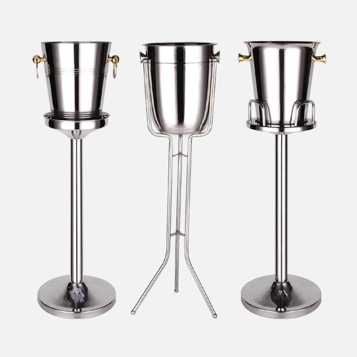 Stainless steel champagne bucket shelf ice bucket shelf ice bucket ice