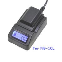 แท่นชาร์จแบตกล้องมีจอ LCD แสดงสถานะ NB-10L LCD Digital (0789)