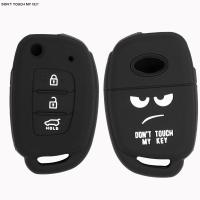 KLL For Hyundai I10 I20 I30 IX35 Silicone Remote Key Fob Case Cover 3 Button Silicone Case Cover  Skin Case Cover Protector