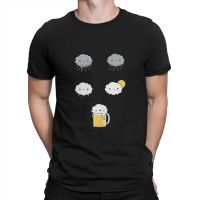 Weather Forecast Friday Beer Mans TShirt  O Neck Short Sleeve Fabric T Shirt Humor Top Quality Birthday Gifts 4XL 5XL 6XL