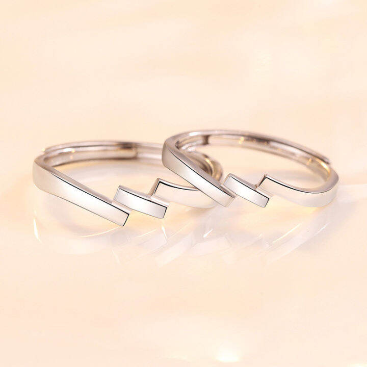 Matching couple deals lightning promise ring