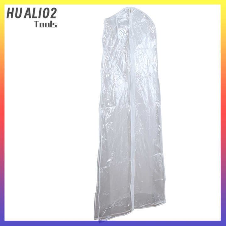 กระเป๋า-huali02เก็บของที่ครอบชุดแต่งงานกันฝุ่นแบบใสชุดกระโปรงผ้าลูกไม้