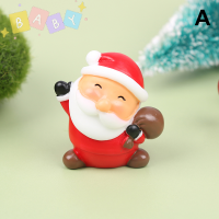 FactoryOutlete?Cheap? ตกแต่งคริสต์มาสมินิ Santa Elk Garden Decor ตกแต่งภูมิทัศน์หิมะรูปแบบเครื่องประดับ