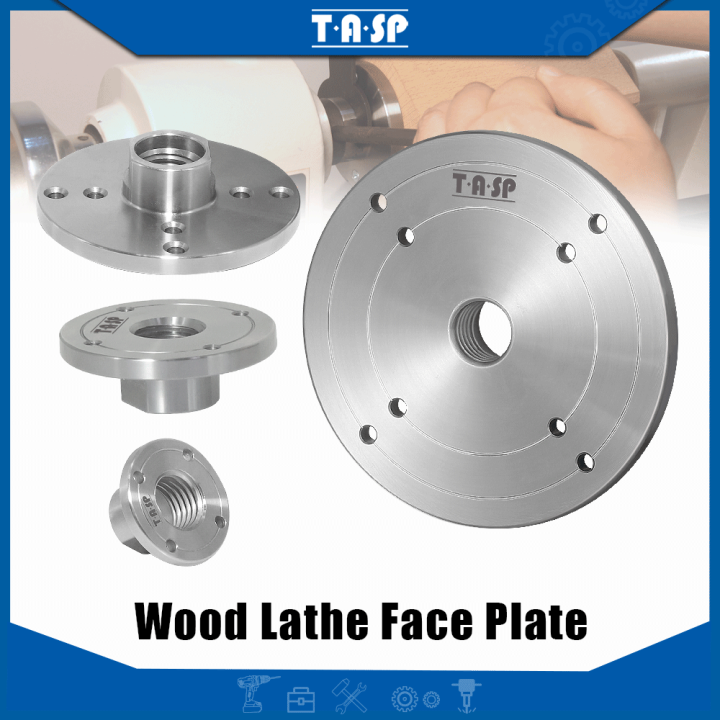 TASP 50/75/100/150mm Wood Lathe Face Plate Thread M33x3.5mm 1"x8TPI