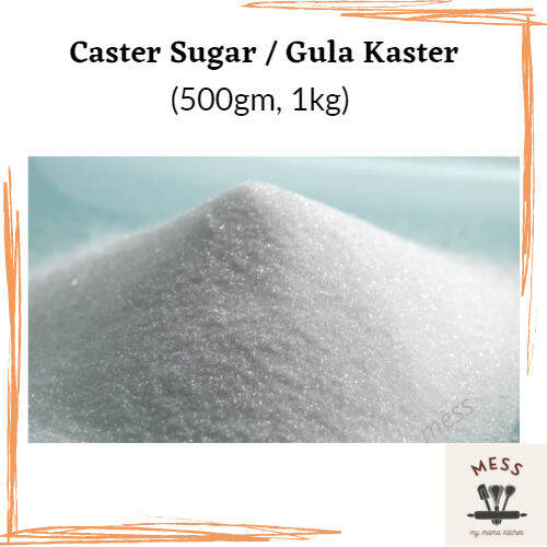 Caster Sugar / Gula Kaster (500g, 1kg) Lazada