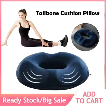 RELIEVVE Donut Pillow for Tailbone Pain Relief, Hemorrhoid Pillow Cushion  for Hemorroid Treatment, Prostate, Bed Sores, Pregnancy, Post Natal & More.