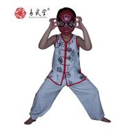 [Yiwutang] Children Kung Fu Uniform Boys Chinese Traditional Custom Kung Fu Suit And Wu Shu Suit