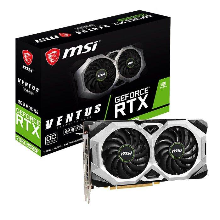 VGA (การ์ดแสดงผล) MSI GEFORCE RTX 2060 SUPER VENTUS GP OC - 8GB GDDR6 ...