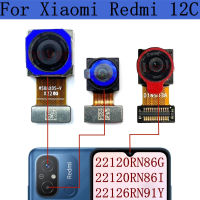 Kamera Depan Belakang Unang Xiaomi Redmi 22120RN86G 12C,22120RN86I, 22126RN ต้นฉบับด้านหน้า Selfie Kembali Belakang Modul Kamera Belakang