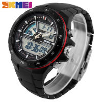 HotSKMEI กีฬานาฬิกาผู้ชายแฟชั่น Casual นาฬิกาปลุกกันน้ำทหาร Chrono Dual Display นาฬิกาข้อมือ Relogio Masculino 1016