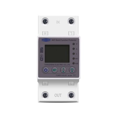 TOMZN 1 Piece 63A WIFI Smart Switch Kwh Metering Circuit Breaker Timer with Voltage Current and Leakage Protection