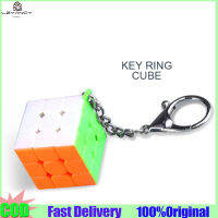 LzyancyCube พวงกุญแจ3x3x 3ลูกบาศก์พลาสติก,ของเล่นปริศนาเล่นเกมสำหรับของขวัญสำหรับเด็กของเล่น【cod】